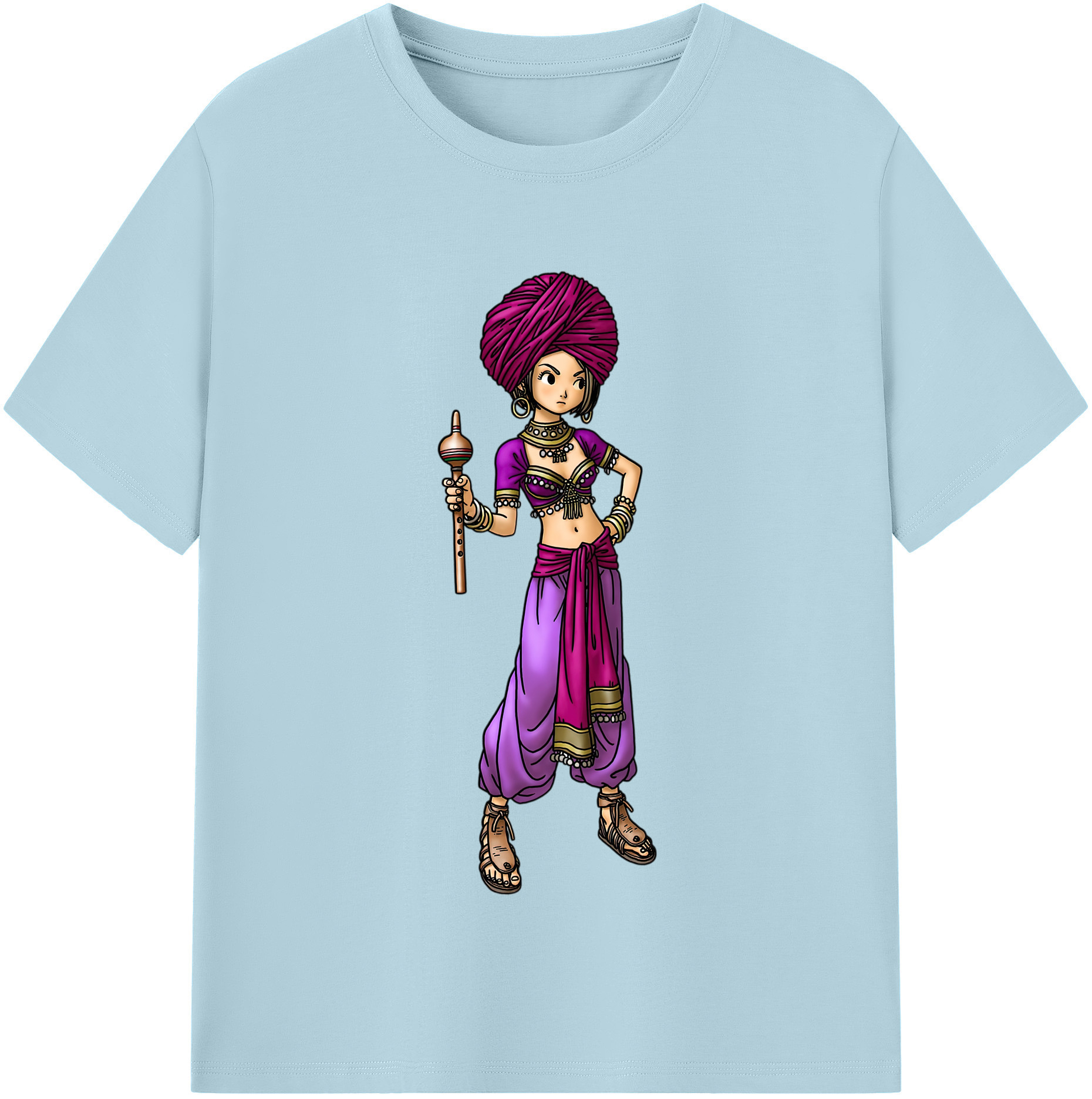 （画像用） ドラゴンクエスト Doragon Kuesuto Dragon Quest 綿100％半袖Tシャツ（フロントプリント）